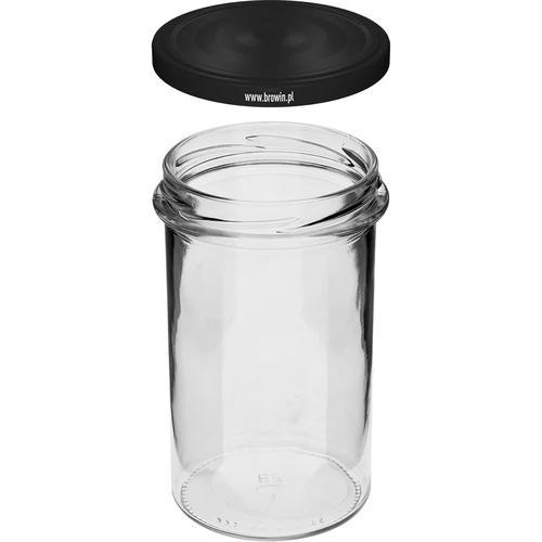 Taisna burka 545 ml (fi 82) - ar melnu vāciņu, 6 gab. - 4