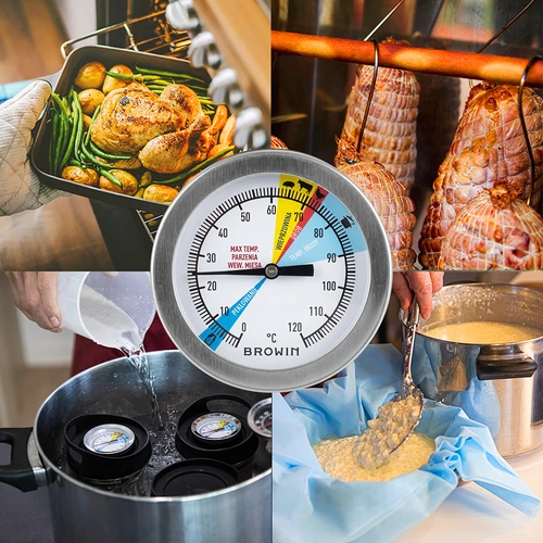 Termometrs šķiņķa vārītājam 1,5 kg un 3 kg (0 °C līdz +120 °C) 12,5 cm - 6