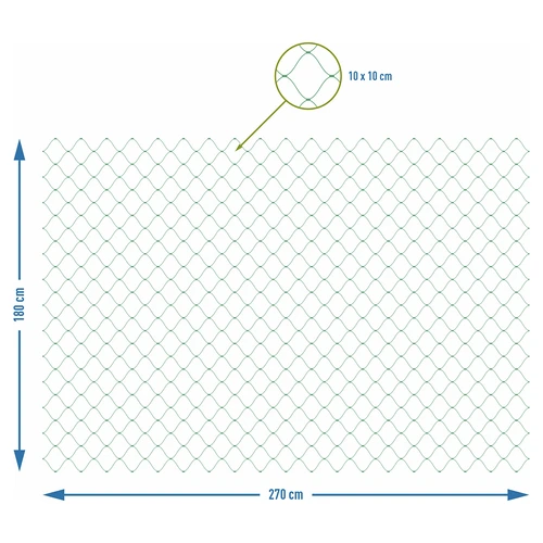 Tīkls kāpjošajiem augiem, 1,8 x 2,7m - 4