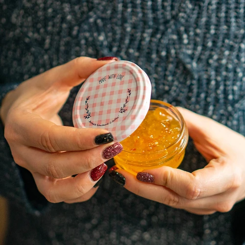 TO burciņa 65 ml ar krāsainu vāciņu fi66 - 6 gab. - 9