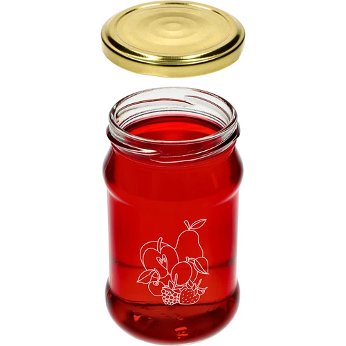 TO burka 300 ml ar augļu maisījuma apdruku un vāciņu fi66/4 - 3 gab. - 5