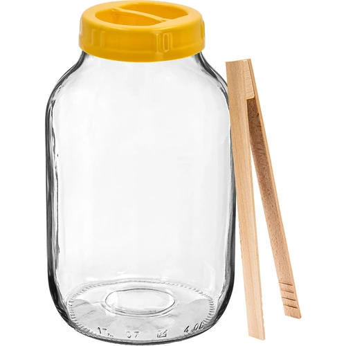 TO burka 4 L, knaibles un plastmasas skrūvējams vāciņš fi 100 ar rokturi