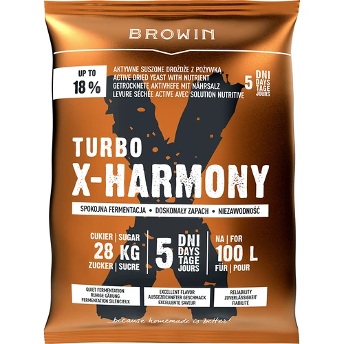 Turbo raugs X-Harmony 18%, 100 L, 360 g