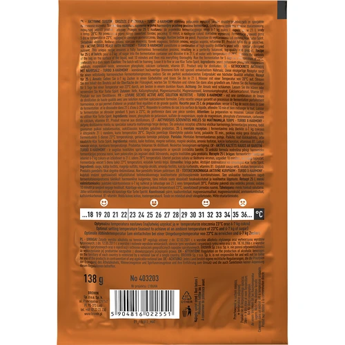 Turbo raugs X-Harmony 18%, 25 L, 138 g - 2