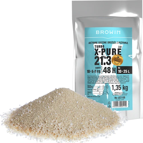 Turbo raugs X-Pure 21,3%, 10 x 25 L, 1,35 kg - 2