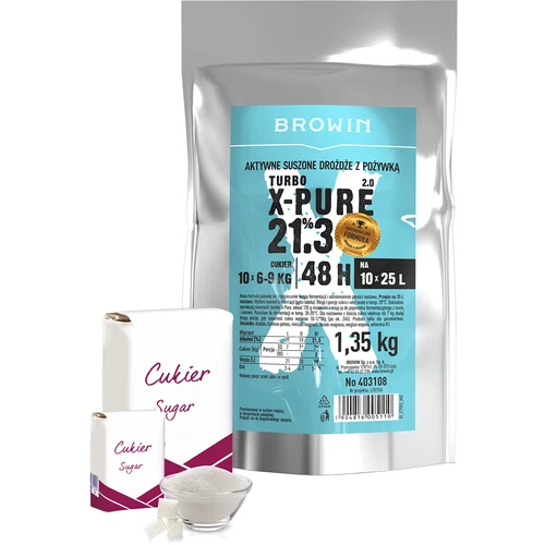 Turbo raugs X-Pure 21,3%, 10 x 25 L, 1,35 kg - 3