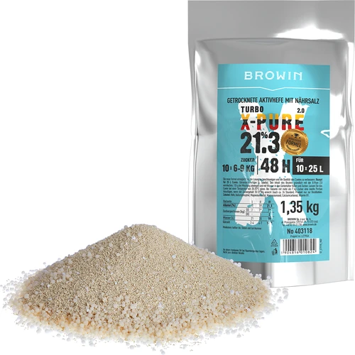 Turbo raugs X-Pure 21,3 %, 10 x 25 L - 1,35 kg - 2