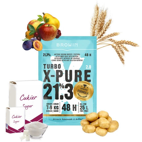 Turbo raugs X-Pure 21,3% 48h, 25 L - 4