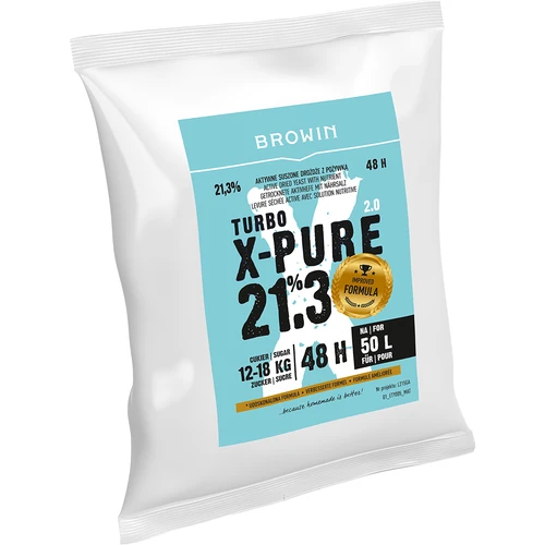 Turbo raugs X-Pure 21,3%, 50 L - 3