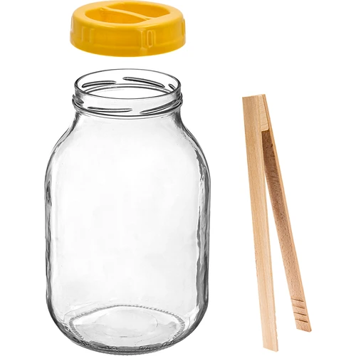 Twist-off 3 L burka, knaibles un plastmasas skrūvējams vāciņš fi 100, ar rokturi - 2