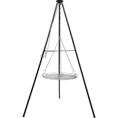 Ugunskura trijkājis ar restēm, 150 cm