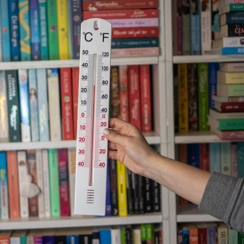 Universāls balts termometrs (-40°C līdz +50°C) 40 cm - 3