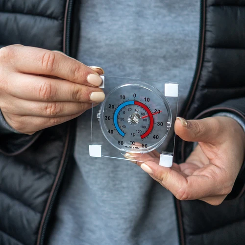 Universāls caurspīdīgs, pašlīmējošs termometrs (-50 °C līdz +50 °C) - 5
