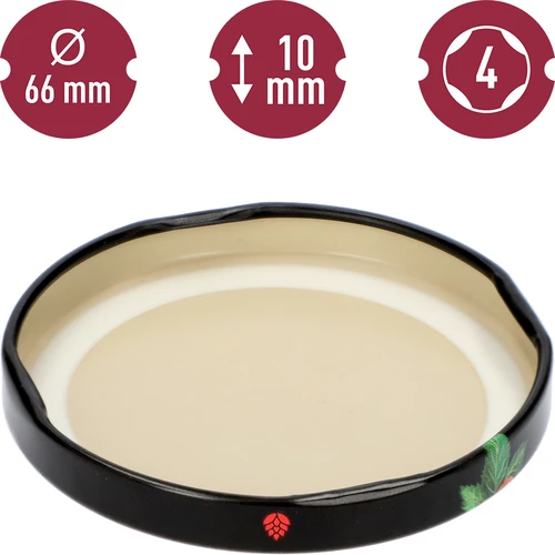 Vāciņi fi 66/4 ar augļiem uz melna fona – 10 gab. - 4