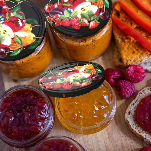 Vāciņi fi 66/4 ar augļiem uz melna fona – 10 gab. - 5