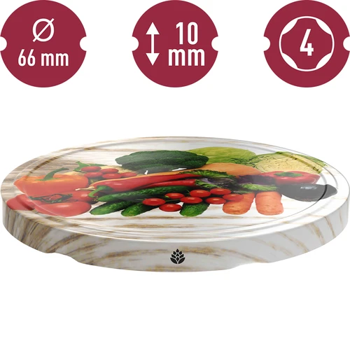 Vāciņi fi 66/4 ar dārzeņiem uz balta fona - 10 gab. - 3