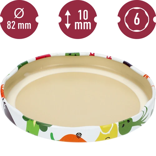 Vāciņi Ø 82/6 ar dārzeņu sejiņām - 10 gab. - 4