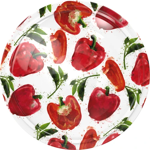 Vāciņš fi 66/4 ar paprikas zīmējumiem - 10 gab.