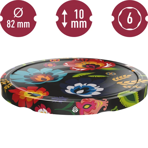 Vāciņš fi 82/6 Folk melns - 10 gab. - 3