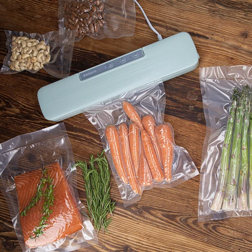 Vakuuma iepakošanas iekārta - universāla, pistāciju krāsā - 16