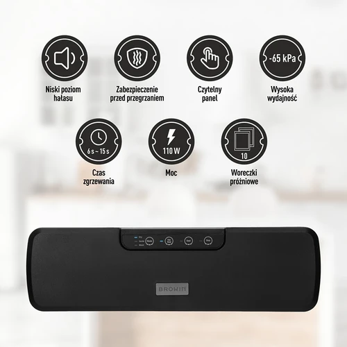 Vakuuma iepakotājs - daudzfunkcionāls, melns - 7