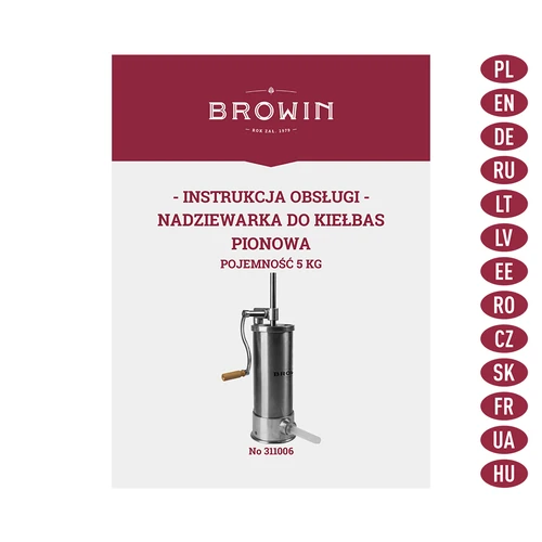 Vertikālais desu pildītājs 5 kg - 9