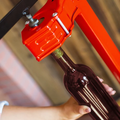 Vīna pudele 750 ml, brūna - sarukplēves iepakojums, 8 gab. - 10