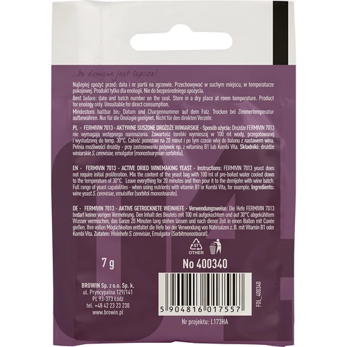 Vīna raugs Fermivin 7013, 7 g - 2