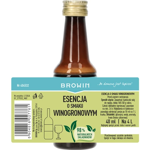 Vīnogu garšas esence, 40 ml - 4