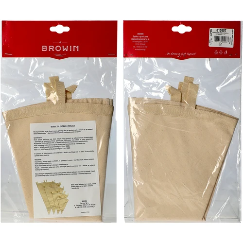 Vīnogu misas filtrēšanas maiss - konisks - 7 L - 2