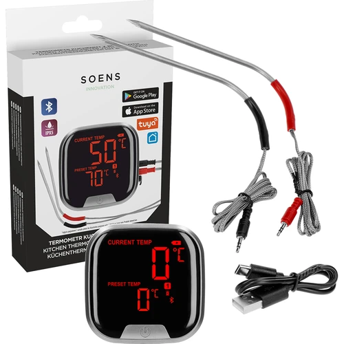 Virtuves termometrs ar Bluetooth, 2 zondes - 2