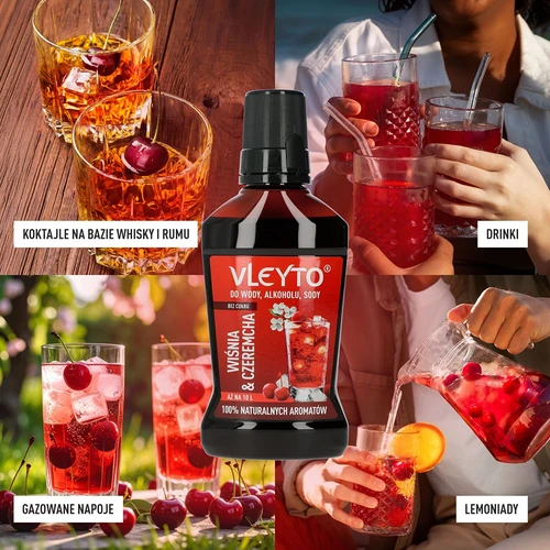 VLEYTO Ķirsis & Ieva – garšas esence ar dabīgiem aromātiem, 250 ml - 7