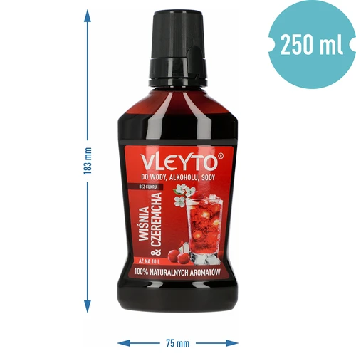 VLEYTO Ķirsis & Ieva – garšas esence ar dabīgiem aromātiem, 250 ml - 5