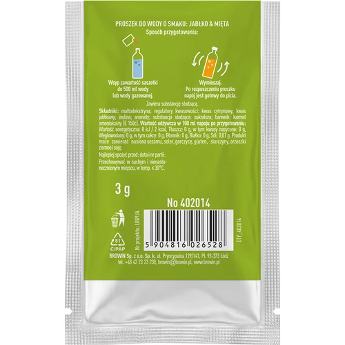 VSYPTO ar ābola un piparmētras garšu, 3 g - 3