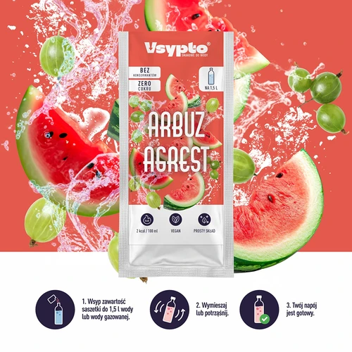 VSYPTO ar arbūza un ērkšķogas garšu, 9 g - 5