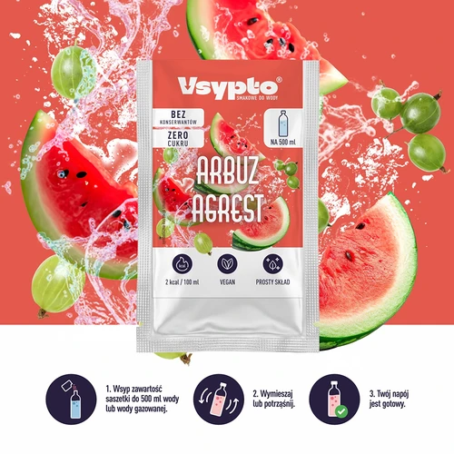 VSYPTO ar arbūza un ērkšķogu garšu, 3 g - 5