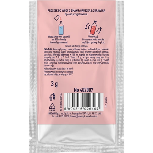 VSYPTO ar bumbieru un dzērveņu garšu, 3 g - 3