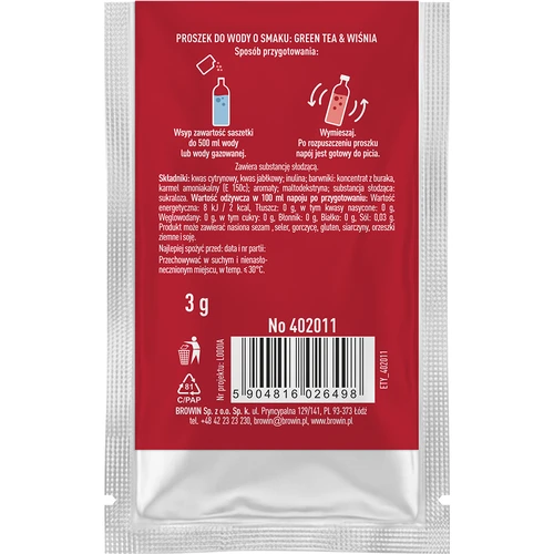 VSYPTO ar garšu Zaļā tēja & ķirsis, 3 g - 3