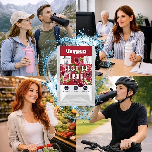 VSYPTO ar garšu Zaļā tēja & ķirsis, 3 g - 7