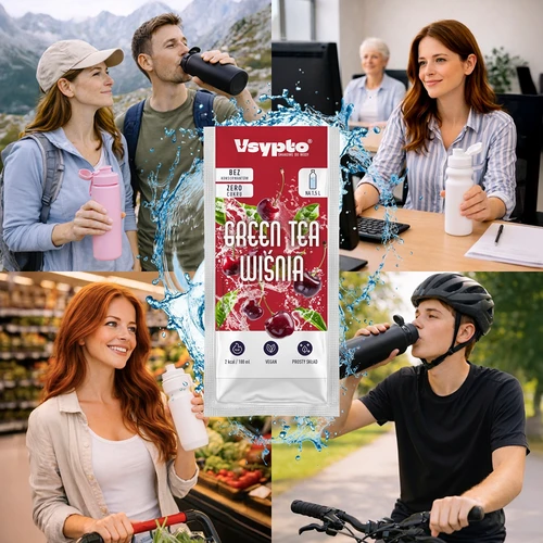 Vsypto ar garšu Zaļā tēja & skābais ķirsis, 9 g - 7