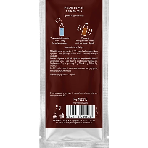 VSYPTO ar kolas garšu – garšas pulveris ūdenim, 9 g - 3