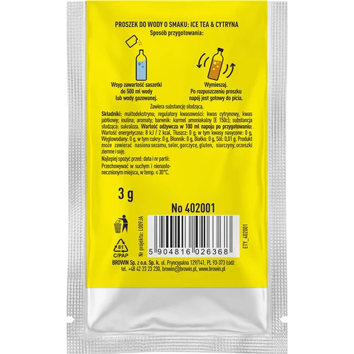 VSYPTO ar ledus tējas citronu garšu, 3 g - 3