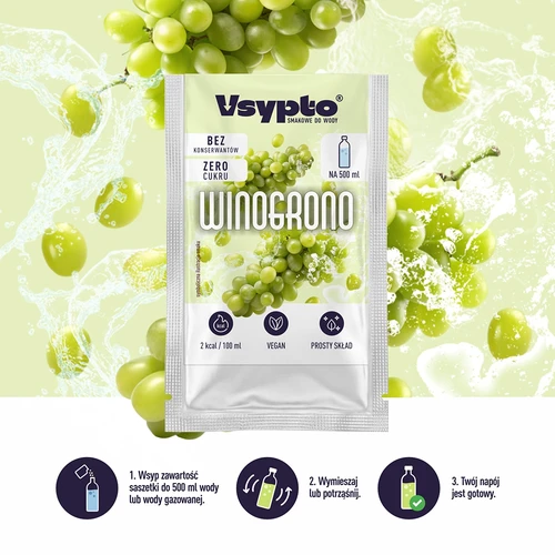 VSYPTO ar vīnogu garšu, 3 g - 5