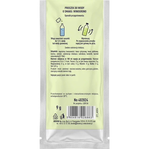 Vsypto ar vīnogu garšu, 9 g - 3