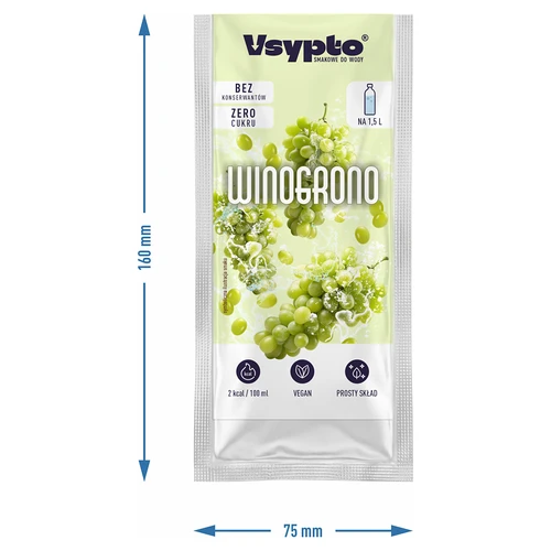 Vsypto ar vīnogu garšu, 9 g - 4