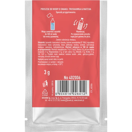 VSYPTO ar zemeņu un mačas garšu, 3 g - 3