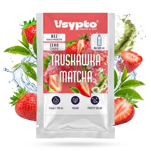 VSYPTO ar zemeņu un mačas garšu, 3 g