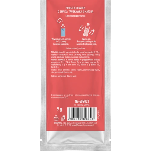 VSYPTO ar zemeņu un matčas garšu, 9 g - 3