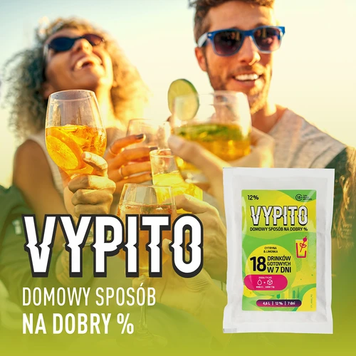 VYPITO 12%, paciņa 18 kokteiļiem - Citrons & laims, 126 g - 6