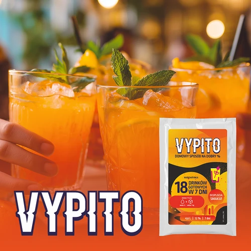 VYPITO 12%, paciņa 18 kokteiļiem - Mandarīns, 126g - 6